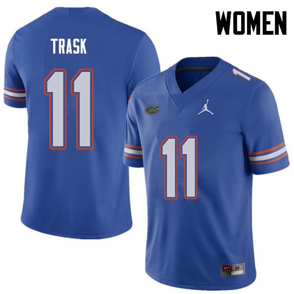 NCAA Florida Gators Kyle Trask Women's #11 Jordan Brand Royal Stitched Authentic College Football Jersey ETL3164UL